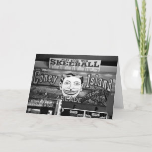 carte de voeux vierge de "50c Skeeball"