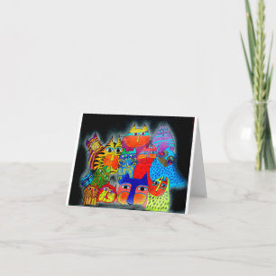 Carte de voeux vierge de Modern Cats