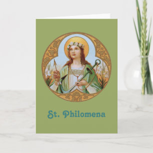 Carte de vœux vierge de Ste Philomène (BK 005)