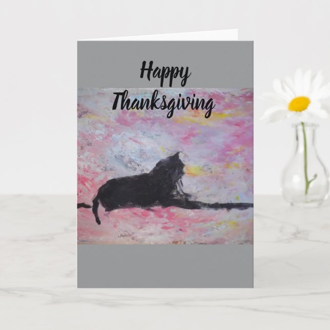 Carte de vœux vierge de Thanksgiving joyeux (Petite plante)