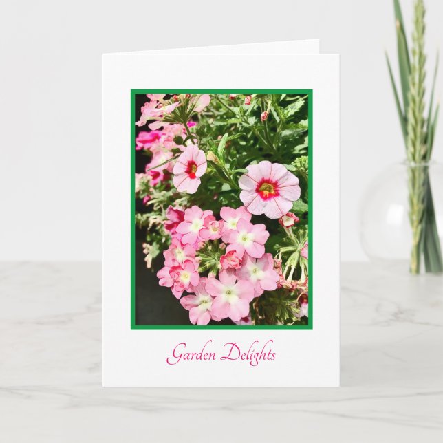 Carte de voeux vierge Garden Delights (Devant)