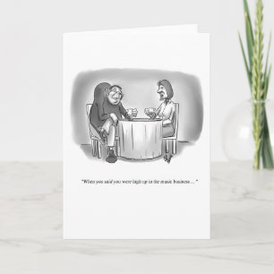 Carte de voeux vierge Humour de rencontres amusant