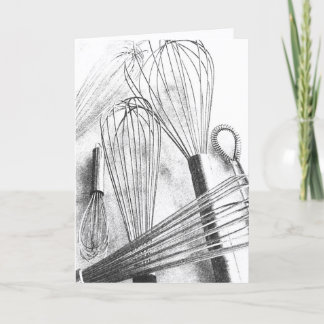 Carte de vœux vierge Les Fouets d'un Cuisinier