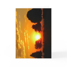 Carte de vœux vierge lever de soleil