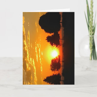 Carte de vœux vierge lever de soleil