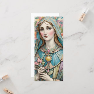 Carte de vœux Vierge Marie