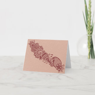 Carte de vœux vierge Mehndi
