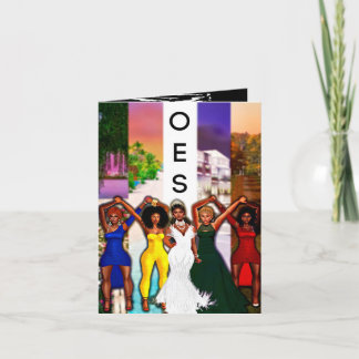 Carte de vœux vierge OES Ordre de l'Étoile orienta