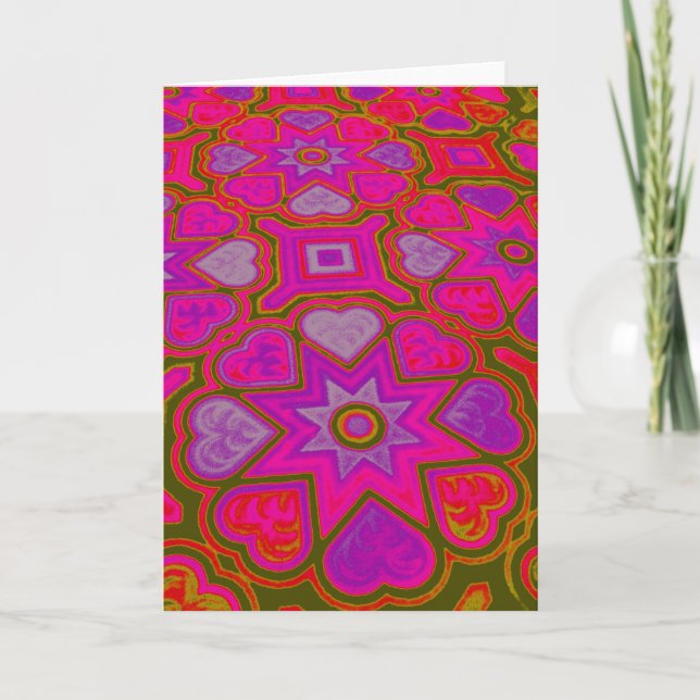 Carte de vœux vierge 'Plein d'amour' (Devant)