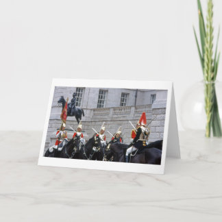 Carte de voeux vierge pliée de la Garde du Palais
