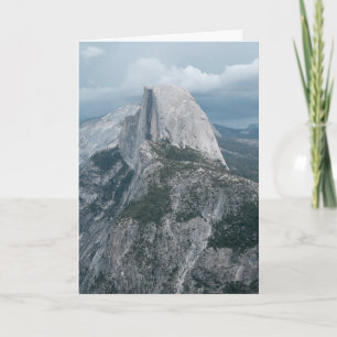 Carte de vœux vierge pliée Yosemite Half Dome