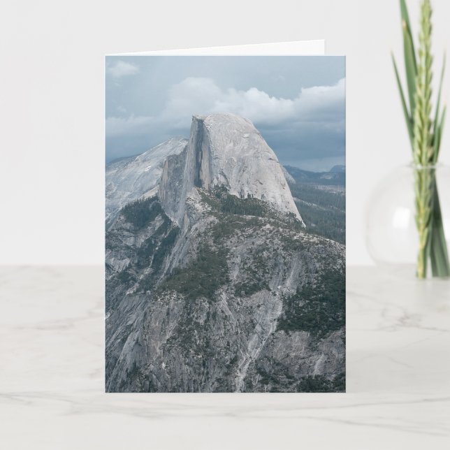 Carte de vœux vierge pliée Yosemite Half Dome (Devant)