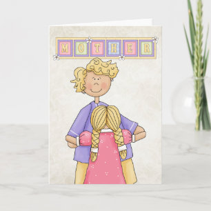 Carte de voeux vierge pour la fête des mères