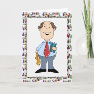 Carte de vœux vierge pour la fête des pères avec l