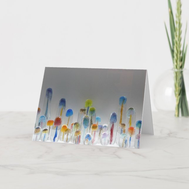 Carte de voeux vierge pour les méduses de verre so (Devant)