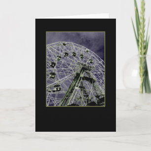 Carte de vœux vierge psychédélique Wonder Wheel