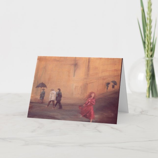 Carte de voeux vierge "Red Rendezvous" (Devant)