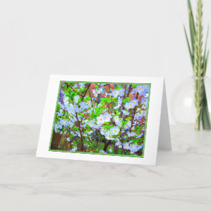 Carte de voeux vierge 'Spring Blossoms'