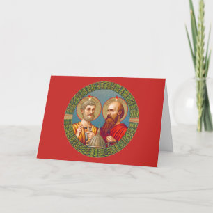 Carte de vœux vierge SS. Pierre et Paul (JMAS 01)