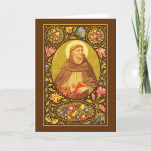 Carte de vœux vierge St Dominique de Guzman (PM 02