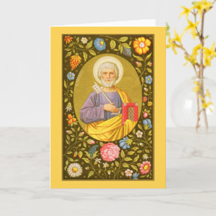 Carte de vœux vierge St Pierre l'Apôtre (PM07) 1