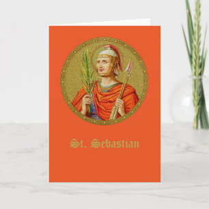 Carte de vœux vierge St. Sébastien (SNV24) (RndIm)
