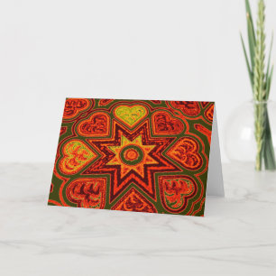 Carte de voeux vierge 'Starburst of Love'