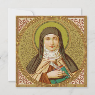 Carte de vœux vierge Ste Thérèse d'Avila (SNV 27)
