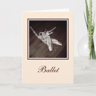 Carte de voeux vierge 'Toe Shoes'