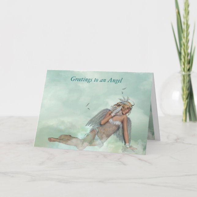 Carte de voeux vilaine d'ange (Devant)