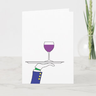 Carte de vœux vin d'anniversaire