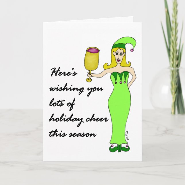 Carte de voeux Vin Elf Holiday (Devant)