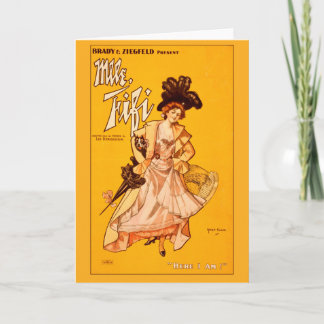 Carte de voeux Vintage à l'affiche