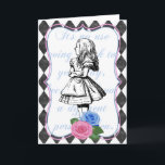 Carte de voeux vintage Alice au pays des merveille<br><div class="desc">Vintage Alice au pays des merveilles Carte de voeux vierge par Red Fox Tail</div>