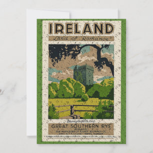 Carte de voeux vintage Blarney Castle