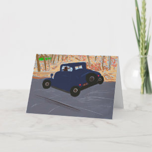 Carte de voeux Vintage Car