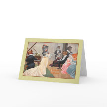 Carte de voeux vintage Cats Holiday, Arthur Thiele