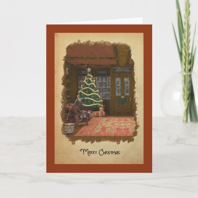 Carte de voeux Vintage Christmas Toy Store (Devant)