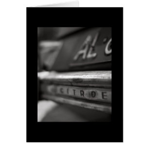 Carte de voeux Vintage Citroen 2cv Français