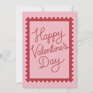 Carte de vœux vintage de la Saint-Valentin dessiné