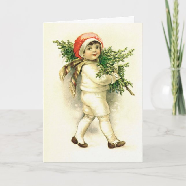 Carte de voeux vintage de Noël (Devant)