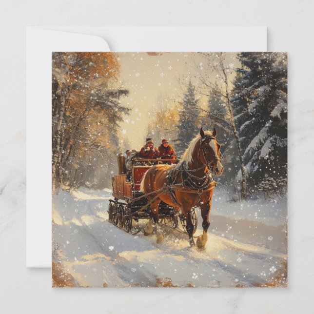 Carte de voeux Vintage de Noël (Devant)