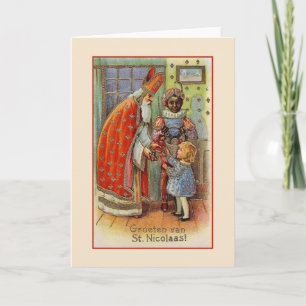 Carte de voeux vintage de St. Nicholas