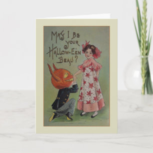 Carte de voeux vintage Halloween