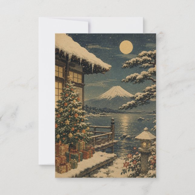 carte de vœux vintage japonaise  (Devant)