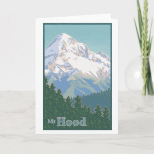 Carte de voeux vintage Mt. Hood