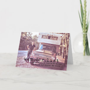 Carte de voeux vintage OUVERTE ROUTE