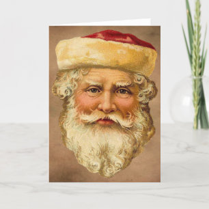 Carte de vœux vintage Père Noël