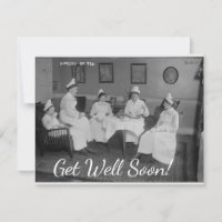 Carte de vœux vintage pour infirmières pour un pro