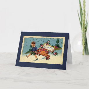 Carte de voeux vintage pour la Fête des mères